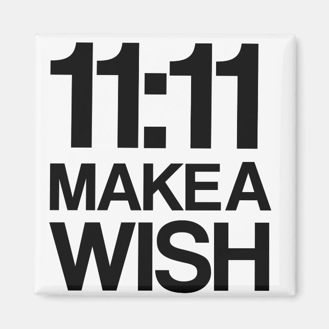 11:11 HACER UN imán WISH (Frente)