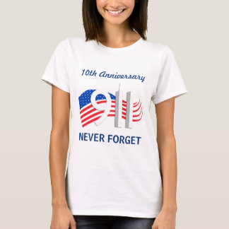 11-9 de septiembre /11 10ma camiseta de las