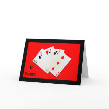 ¡11 Años Es Gran Cosa! Tarjeta de aniversario