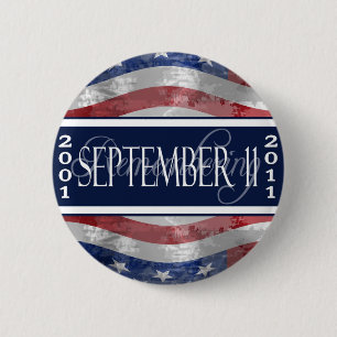 11 de septiembre botón conmemorativo