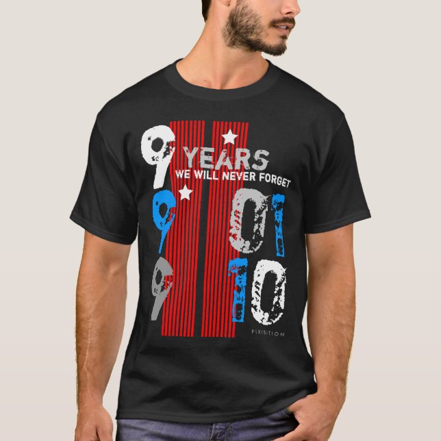 11 de septiembre memoria en 9 años de camiseta (Anverso)