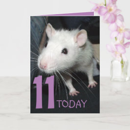 11 hoy (personalizable) Tarjeta de cumpleaños Husk