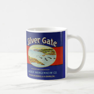 11 onzas. la taza con los salmones del vintage