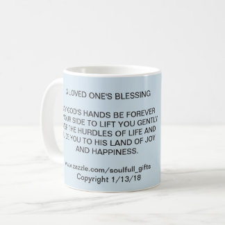 11 onzas. TAZA de CAFÉ con "AMADO SU BENDICIÓN "