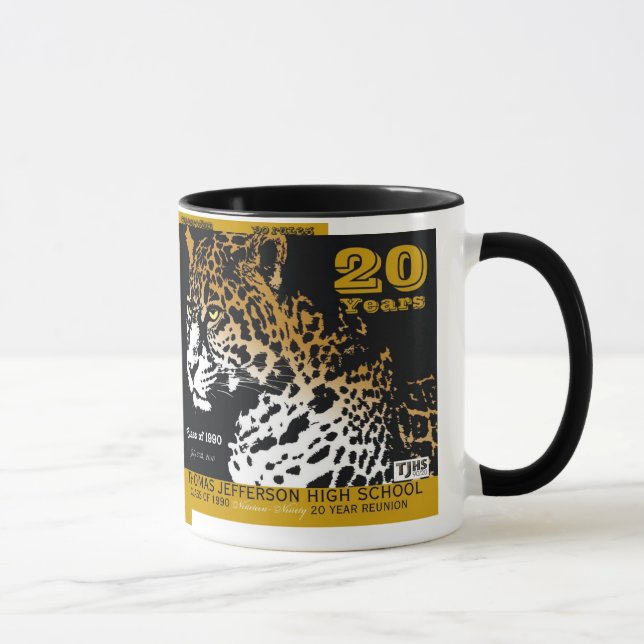 11 onzas TJHS taza de cerámica de 20 años (Derecha)