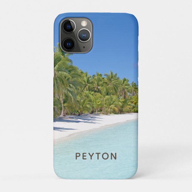11 Pro Funda para iPhone Case-Mate de Playa Tropical con  (Reverso)