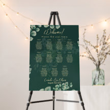 11 Tabla de asientos Boda de mesa Gráfica de veget