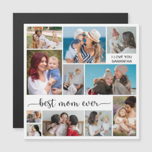 11 Tarjeta magnética de mejor mamá de Collage de f