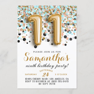 11a. Invitación al Confetti de cumpleaños