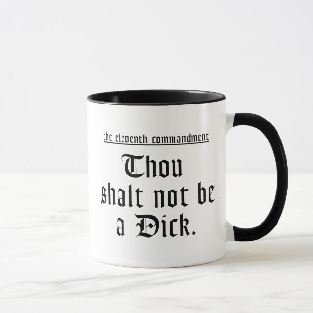 11mo Taza del mandamiento (Derecha)