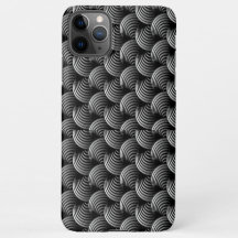 funda de patrón de curva negra para iPhone 11 Pro 