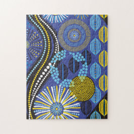 11x14 Resumen del rompecabezas tribal para los cie