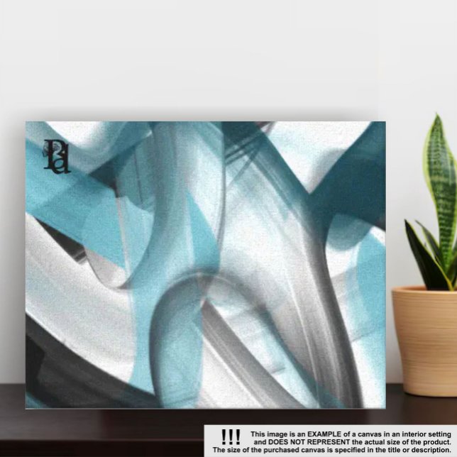 11x14" Tendencia Resumen de lienzo de arte azul bl (Subido por el creador)