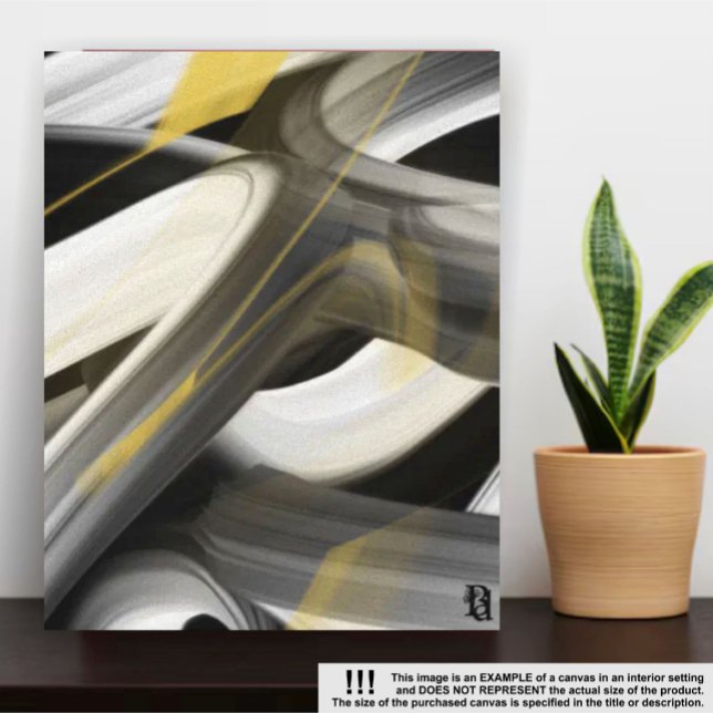 11x14" Tendencia Resumen de lienzo de arte Oro bla (Subido por el creador)