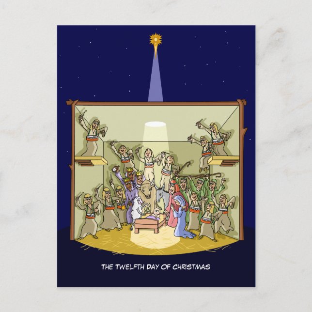 12º Día de Navidades (12 Bidones) Postales (Anverso)