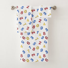 123 Números Rojo Amarillo Azul