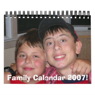 ¡12406cd 001, calendario 2007 de la familia!
