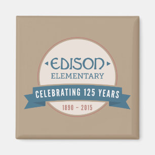 125o imán del aniversario de Edison