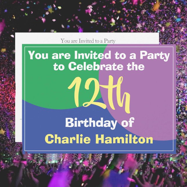 12.ª invitación de cumpleaños (Subido por el creador)
