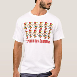 12 baterías que teclean las camisetas