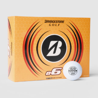 12 bolas de golf personalizadas Bridgestone e6 par