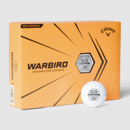 12 bolas de golf personalizadas Callaway Warbird p