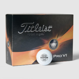 12 bolas de golf personalizadas Titleist Pro V1 pa