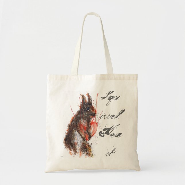 12, bolso de Ben, corazón de la ardilla (Frente)