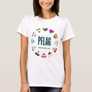 12 Círculo cardíaco Círculo PFLAG Camiseta para co