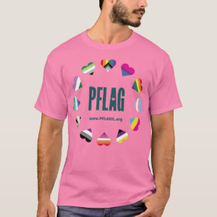 12 Círculo cardiaco Círculo PFLAG Camiseta para lu