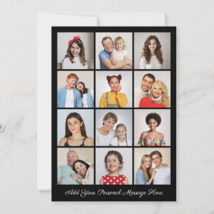 12 Collage de fotos Añadir su propia tarjeta de fe