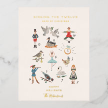 12 días de la tarjeta postal de fotografía de Pers