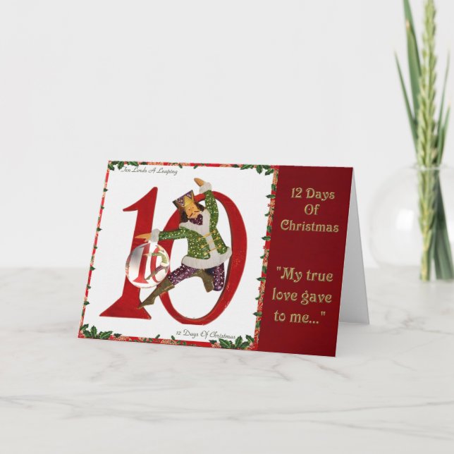 12 días de navidad diez señores A Leaping (Anverso)