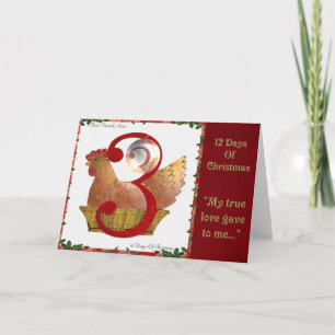 12 días de navidad tres gallinas francesas