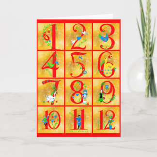 12 días de Navidades arte popular Feliz Navidad