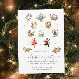 12 días de Navidades   Invitación para fiestas de 