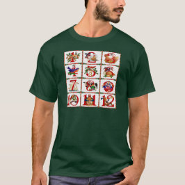 12 Días De Navidades Quilt Print Gifts Camisetas