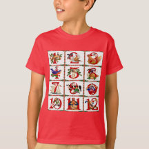 12 Días De Navidades Quilt Print Gifts Camisetas