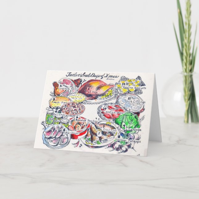 12 días de tarjeta de Navidad - color del alma (Anverso)