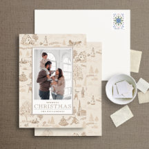 12 días de tarjeta fotográfica de vacaciones para