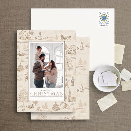 12 días de tarjeta fotográfica de vacaciones para