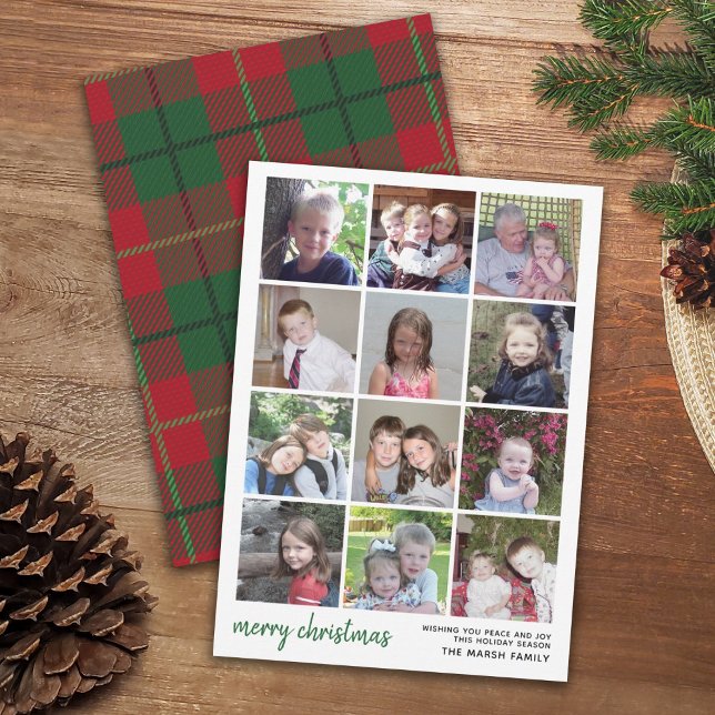 12 Foto Feliz Navidad con cuadros rojos y verdes a (Subido por el creador)