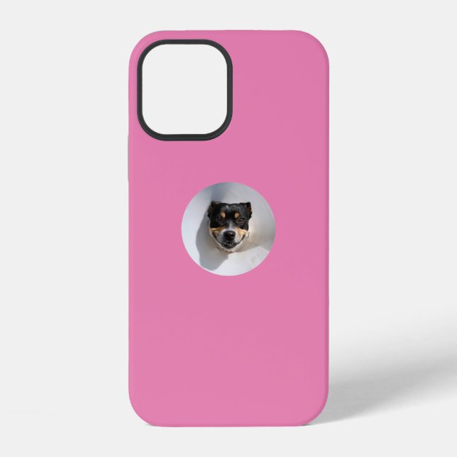 12 Funda Case-Mate para iPhone de perro sonriente div (Reverso )