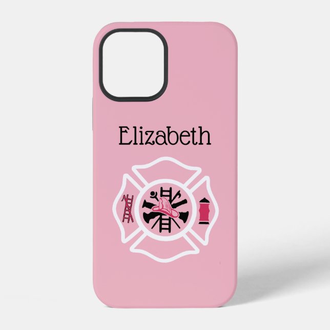 12 Funda de iPhone para bombera personalizada (Reverso )