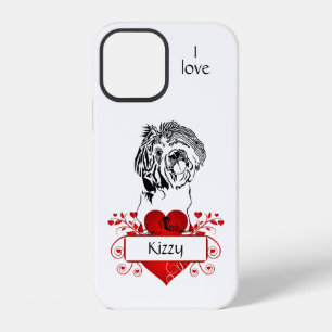 12 Funda para iPhone Apple con corazón personalizado/