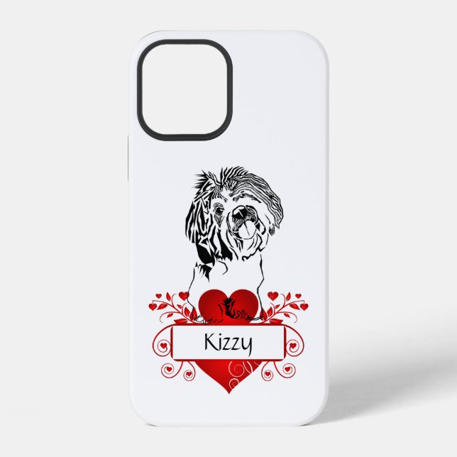 12 Funda para iPhone Apple personalizada con corazón/ (Reverso )