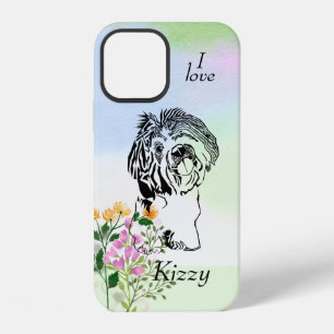 12 Funda para iPhone Apple Shih Tzu Pastel Personaliz