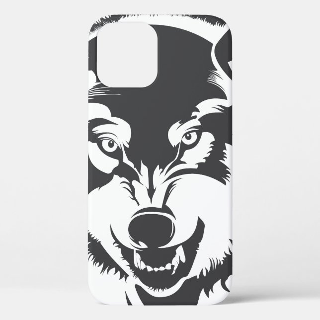 12 Funda para iPhone Case-Mate Cabeza de Lobo (Reverso )