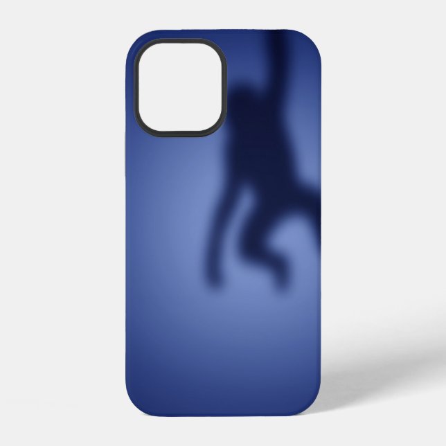 12 Funda para iPhone Case-Mate con silueta de mono (Reverso )