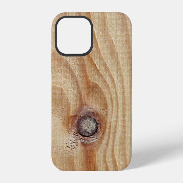 12 Funda para iPhone Case-Mate con textura de madera  (Reverso )